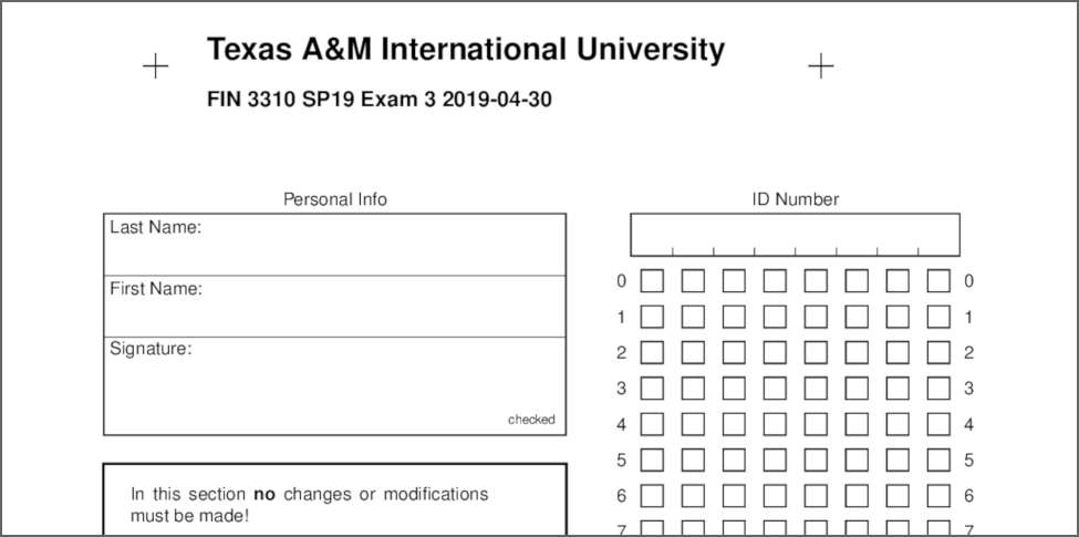 Using R/exams for Written Exams in Finance Classes